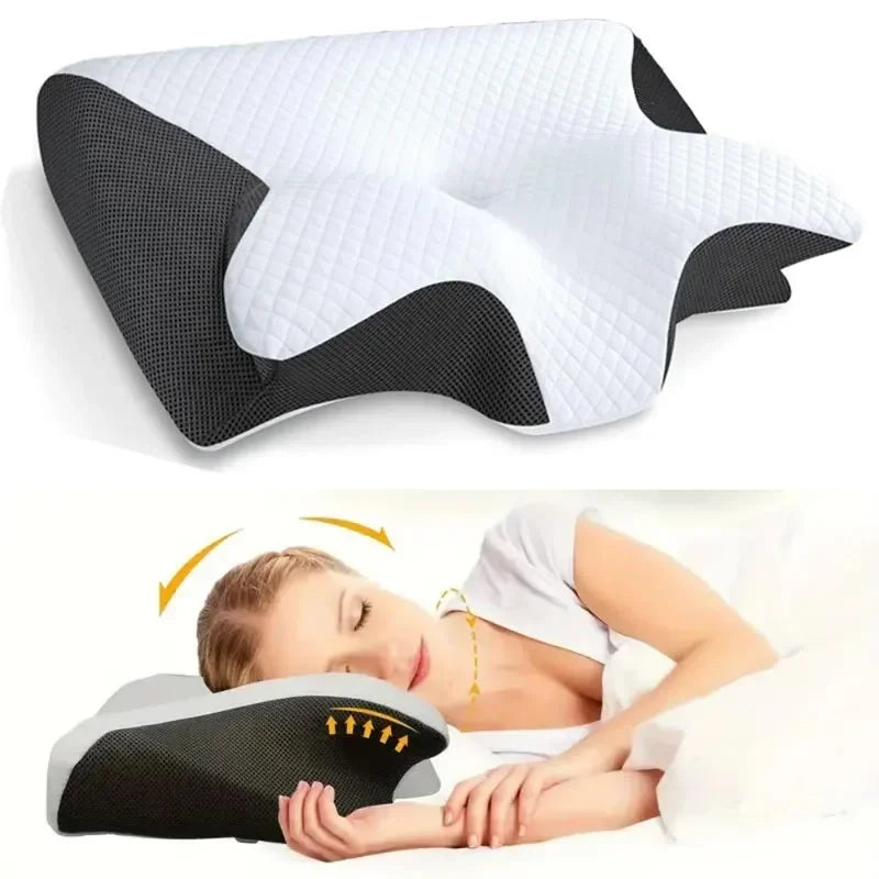 Ergonomisches Memory-Foam-Nackenkissen – Für erholsamen Schlaf