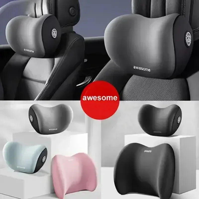 Auto-Kopfstütze & Lendenwirbelstütze aus Memory Foam
