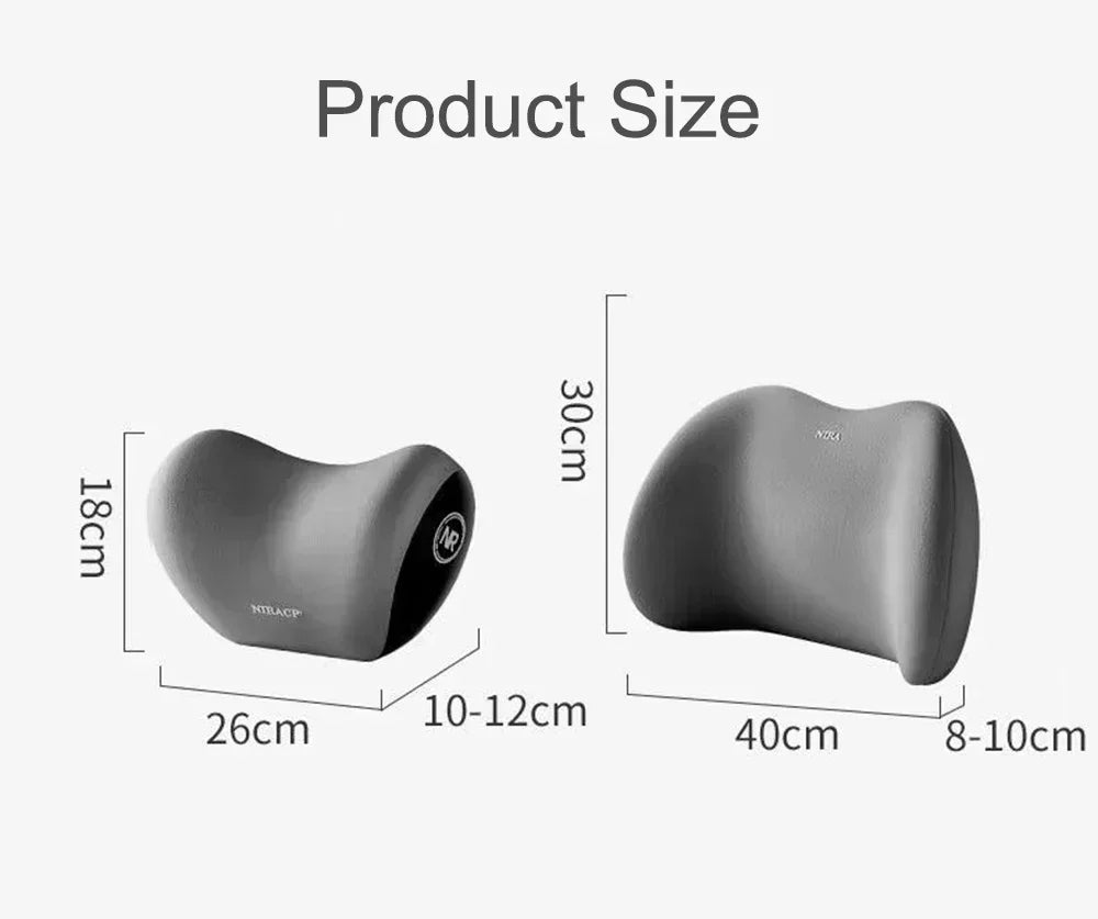 Auto-Kopfstütze & Lendenwirbelstütze aus Memory Foam