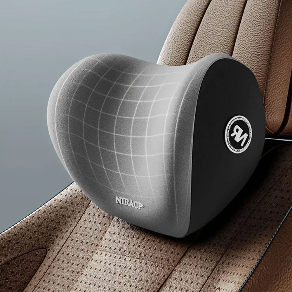 Auto-Kopfstütze & Lendenwirbelstütze aus Memory Foam