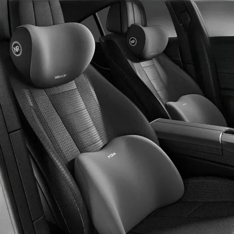 Auto-Kopfstütze & Lendenwirbelstütze aus Memory Foam