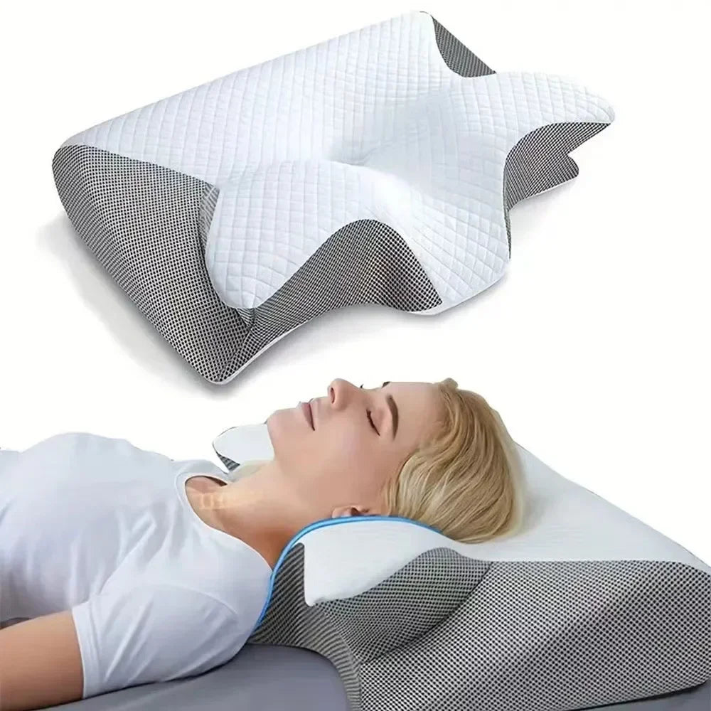 Ergonomisches Memory-Foam-Nackenkissen – Für erholsamen Schlaf