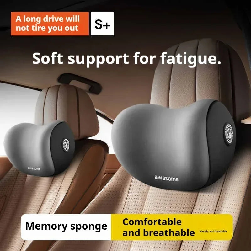 Auto-Kopfstütze & Lendenwirbelstütze aus Memory Foam