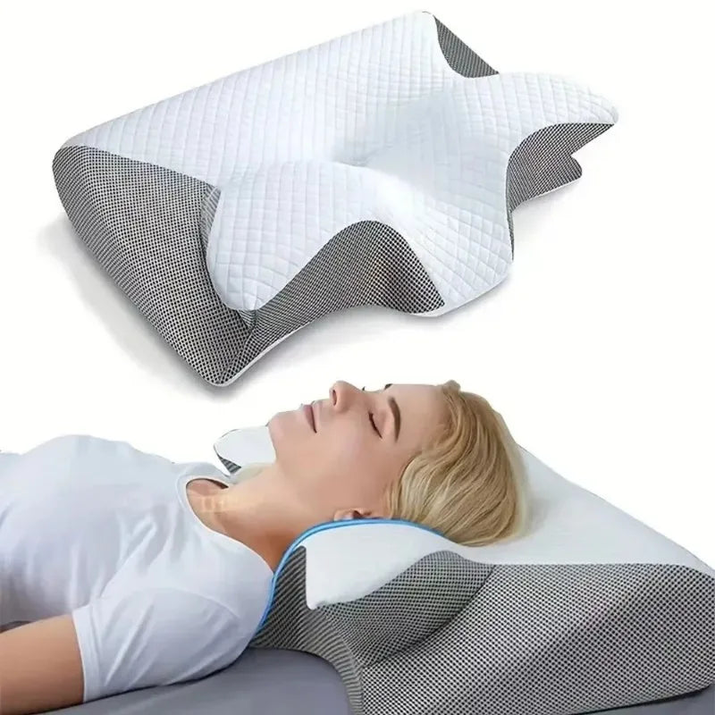 Ergonomisches Memory-Foam-Nackenkissen – Für erholsamen Schlaf