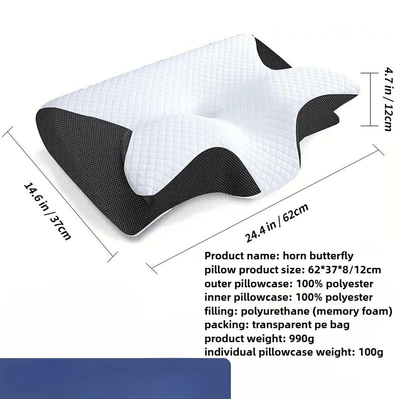 Ergonomisches Memory-Foam-Nackenkissen – Für erholsamen Schlaf