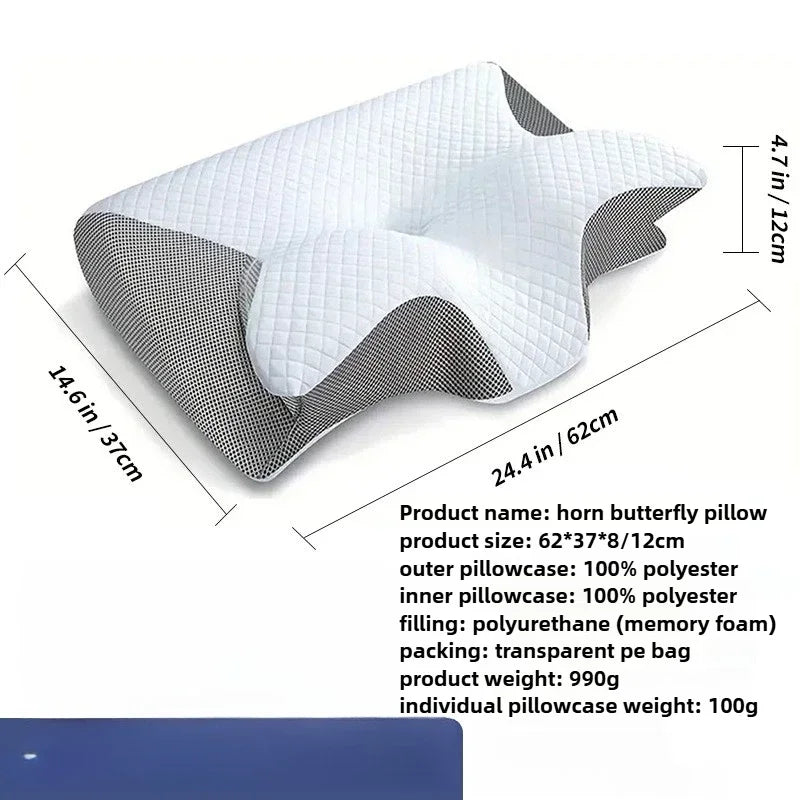 Ergonomisches Memory-Foam-Nackenkissen – Für erholsamen Schlaf