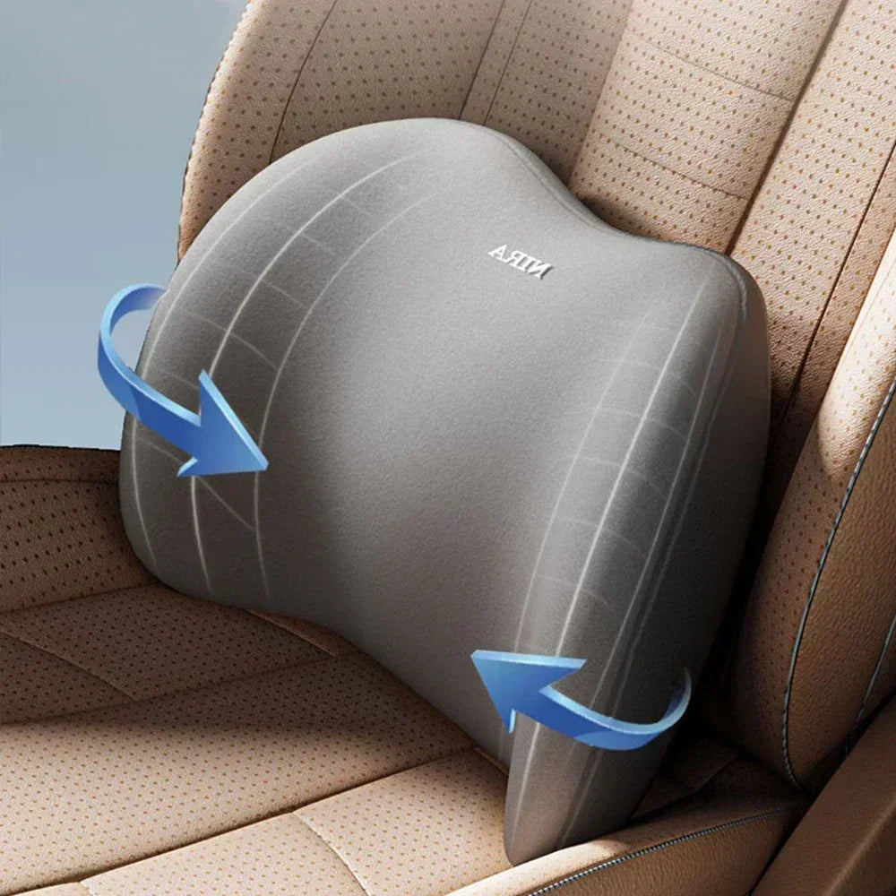 Auto-Kopfstütze & Lendenwirbelstütze aus Memory Foam