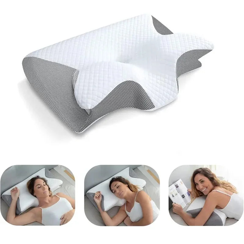 Ergonomisches Memory-Foam-Nackenkissen – Für erholsamen Schlaf